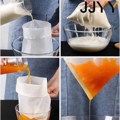 Filter Bag for Brewing Malt Boiling Wort Mash Strainer Tool Mesh Nylon Food Strainer Bag Nut Milk Juice Filte