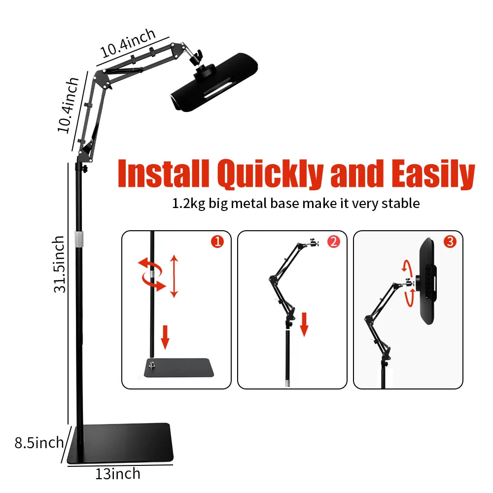 Red Light Therapy Panel – 660nm/850nm Near‑Infrared Lamp with Adjustable Stand & Timer