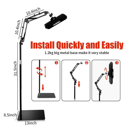 Red Light Therapy Panel – 660nm/850nm Near‑Infrared Lamp with Adjustable Stand & Timer