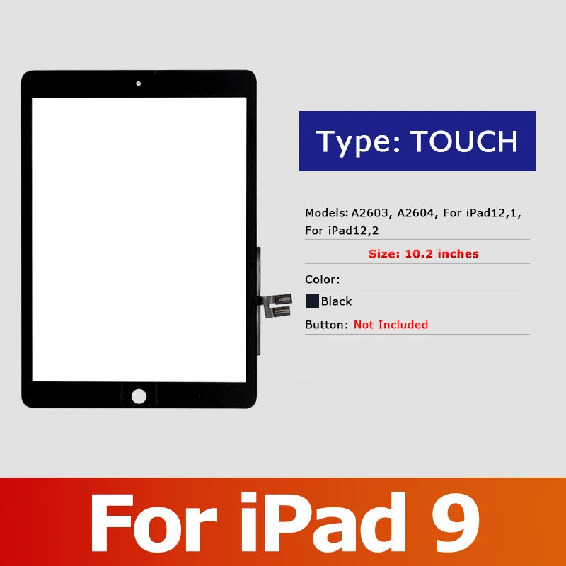 iPad 10.2 LCD Touch Display Assembly (7th–9th Gen)