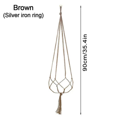 Hanging Plant Pot Hanging Basket Vases with Hook Creative Macrame Suspension Plant Planters for Hanging  Flower Pot Net