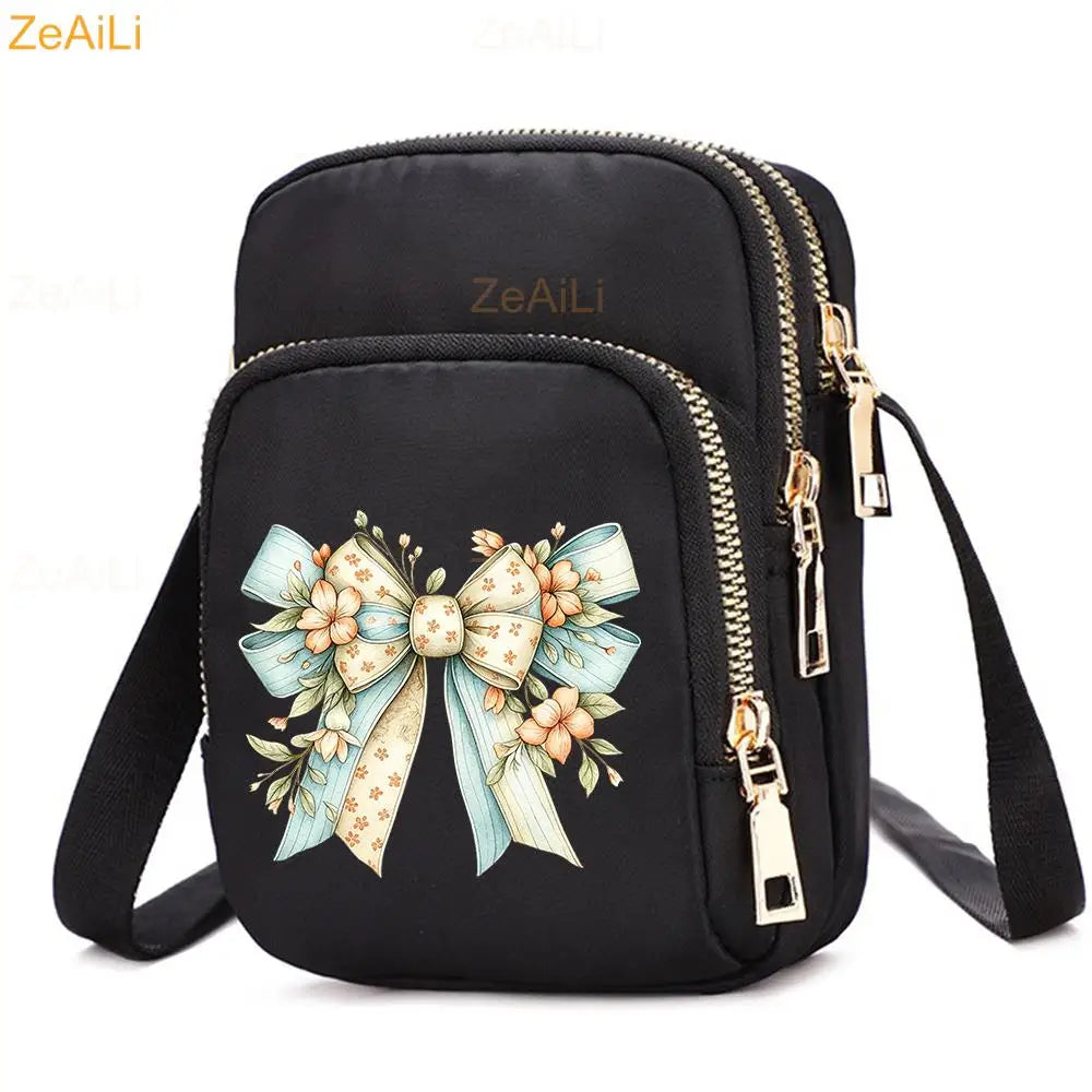 Cat & Dog Faith Quote Crossbody Phone Bag