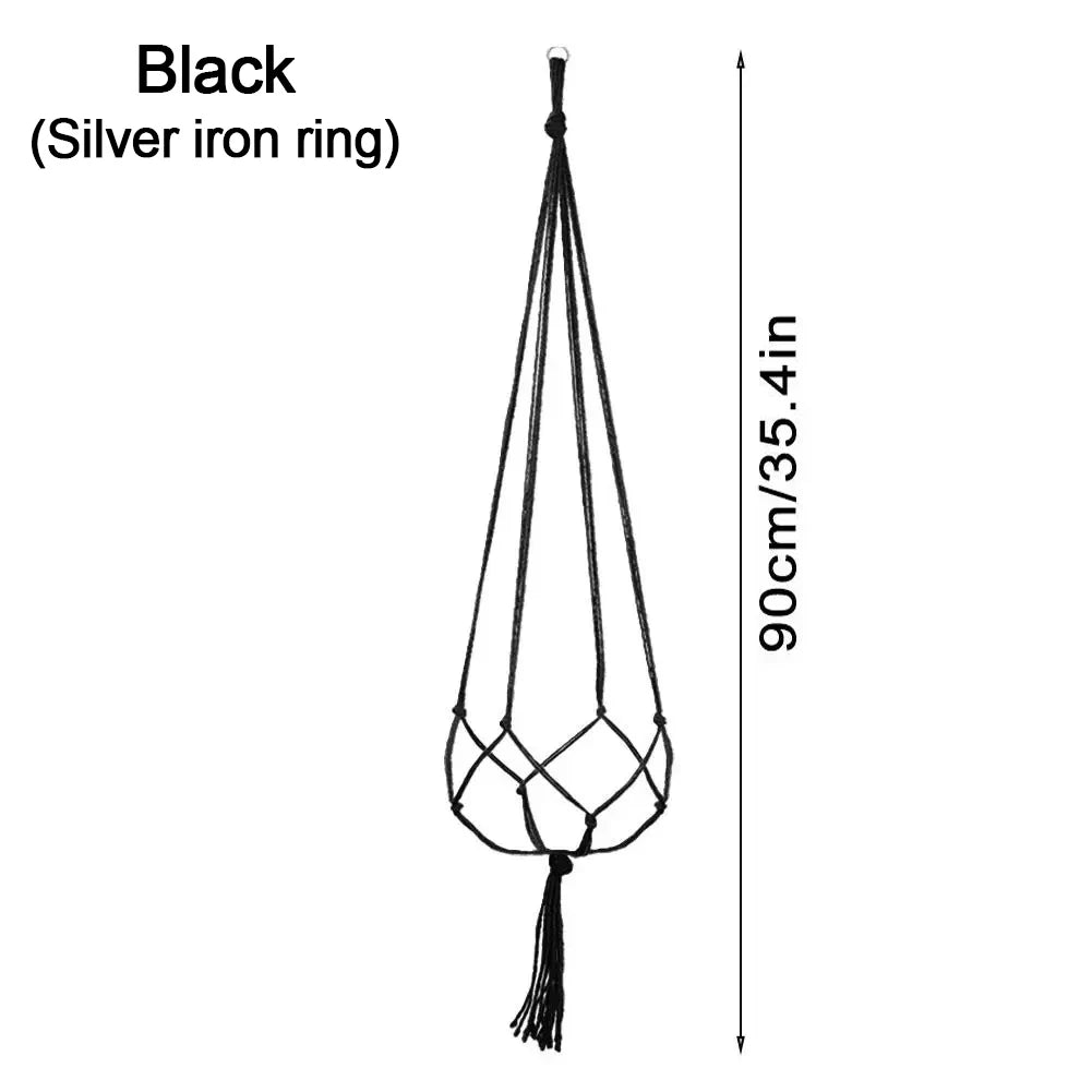 Hanging Plant Pot Hanging Basket Vases with Hook Creative Macrame Suspension Plant Planters for Hanging  Flower Pot Net