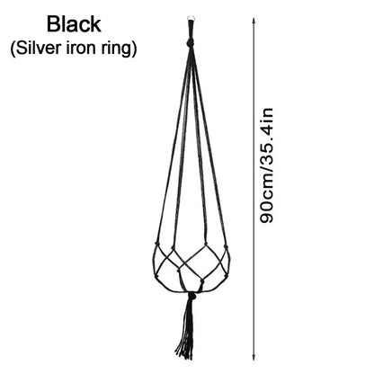 Hanging Plant Pot Hanging Basket Vases with Hook Creative Macrame Suspension Plant Planters for Hanging  Flower Pot Net