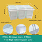 Meshpot Square Succulents Planter Pots With Tray Set,Nursery Pot Cactus Plant Pot Garden Plastic Pot Multi Size