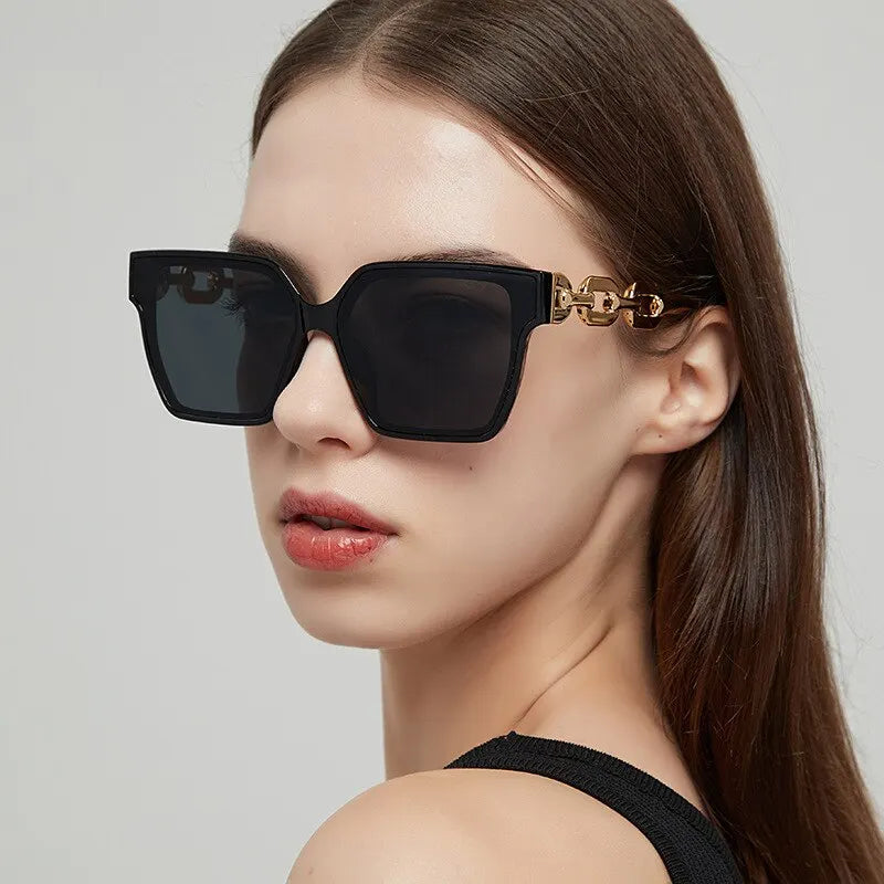 Women Cat Eye Retro Points Rectangle Vintage Sunglasses