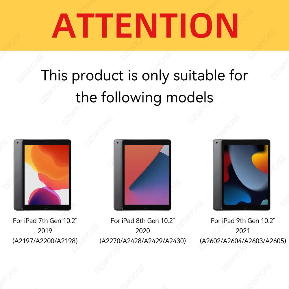 iPad 10.2 Slim Silicone Smart Case (7th–9th Gen)