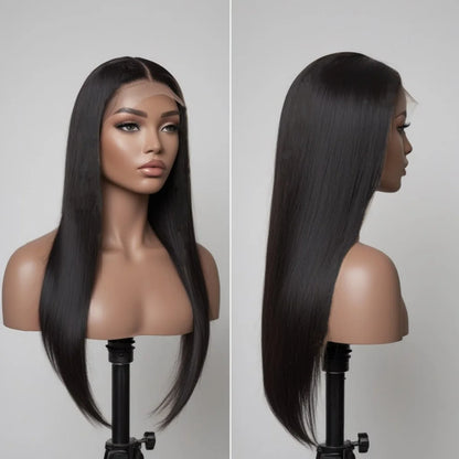 13×4 / 13×6 HD Transparent Bone Straight Lace Frontal Wig (40–42 inch · 220% Density)