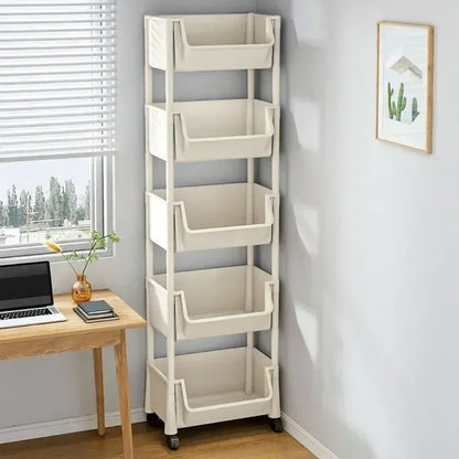 Slim Kitchen Corner Storage Trolley — Multi‑Layer Organizer