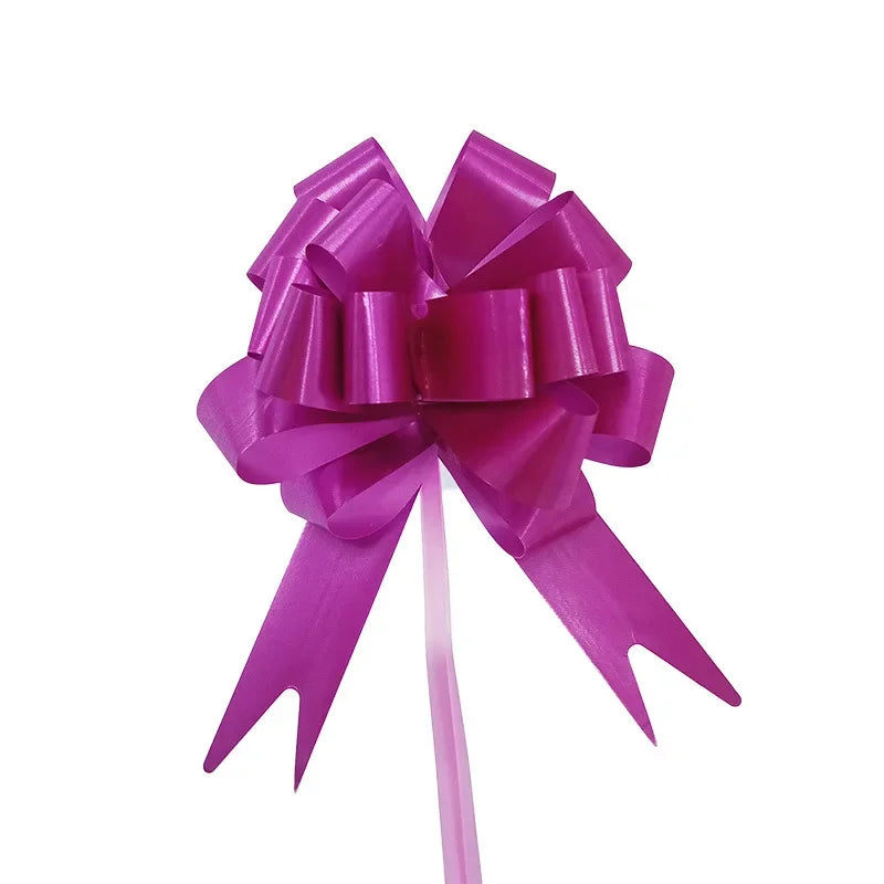 10/20/50Pcs Pull Bow Flower Pull Tie Ribbon for Christmas, Valentines Day, Wedding,Mother's Day, Birthday Party Gift Decoration