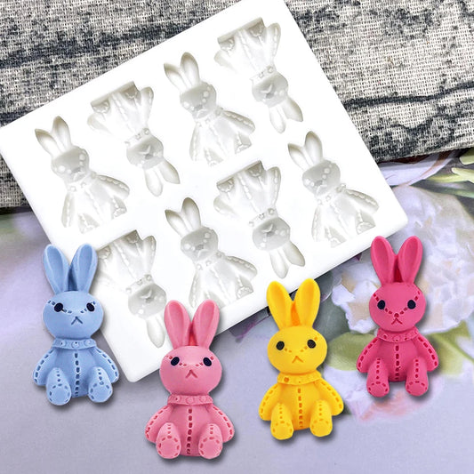 Easter Bunny Silicone Mold Sugarcraft Chocolate Cupcake Baking Mold Fondant Cake Decorating Tools