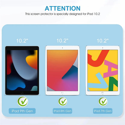 iPad 10.2 Tempered Glass Protector (7th–9th Gen)