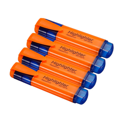 4/6Pc Highlighter Fluorescent Pen Broad Tip Writing Marker Pens for Art Drawing Doodling Marking Office Stationery School Supply