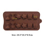 (59-87) Handmade Chocolate Candy Mould Jelly Pudding Ice Mold Insect Rose Heart Shape Silicone Moulds Baking Tool