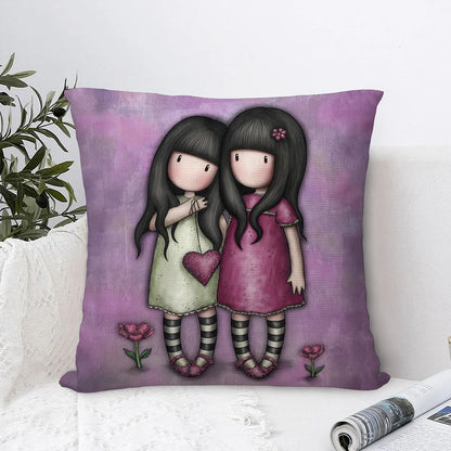 Santoro Gorjuss Plush Pillow Cover – Double‑Sided Decorative Cushion Case