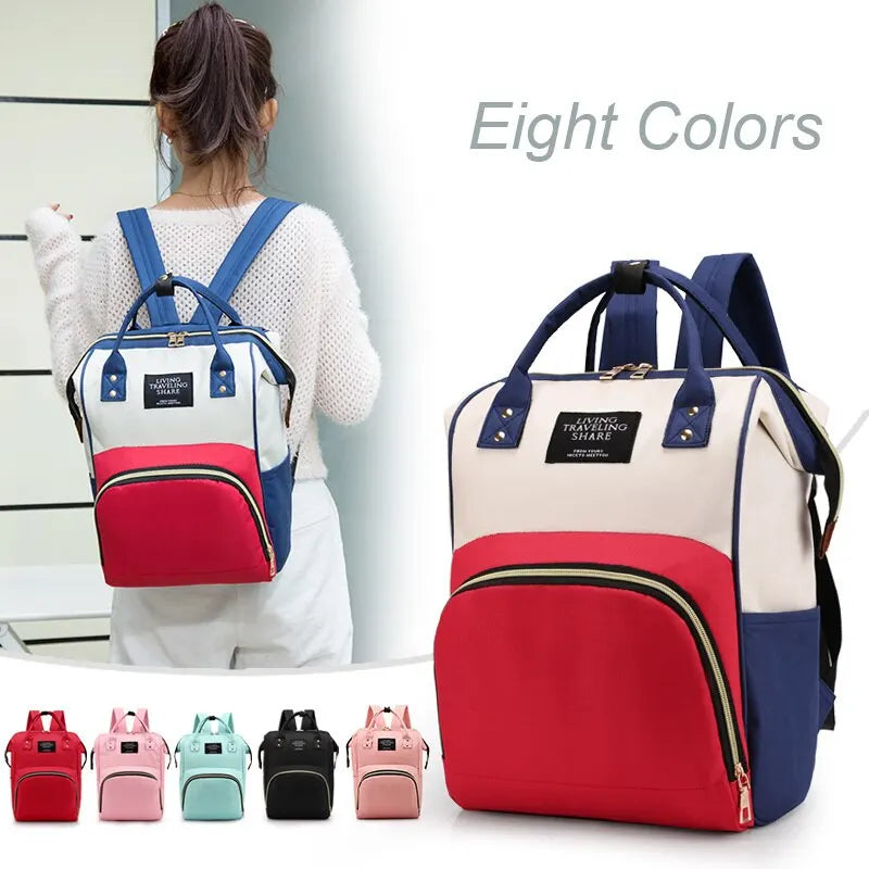 Diaper Bag Backpack Large Capacity  Multi-function Waterproof