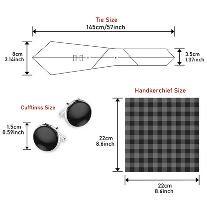 Silk Tie Pocket Squares Necktie Suit Accessories