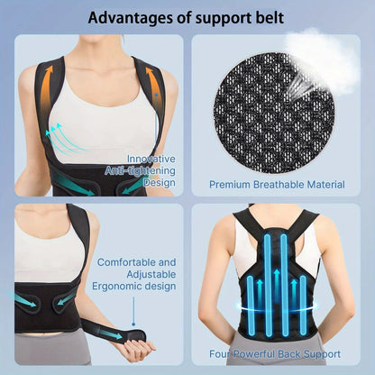 Shoulder Straightener for Upper & Lower Back Pain — Postura Support Belt