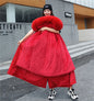 Winter Jacket Women's Parkas Thick Warm Fur Lining Long Parka Female Hooded Fleece Padded Coat Distachable Outwear 5XL