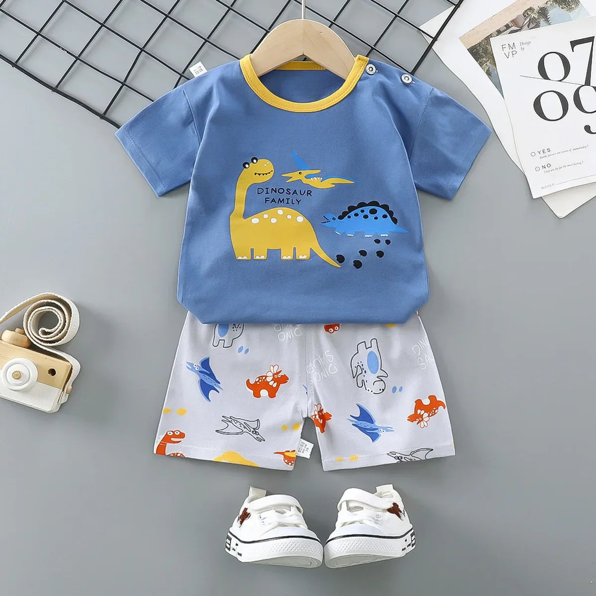 Casual Baby Boy Short Sleeve Sports T-shirt and  Shorts Set