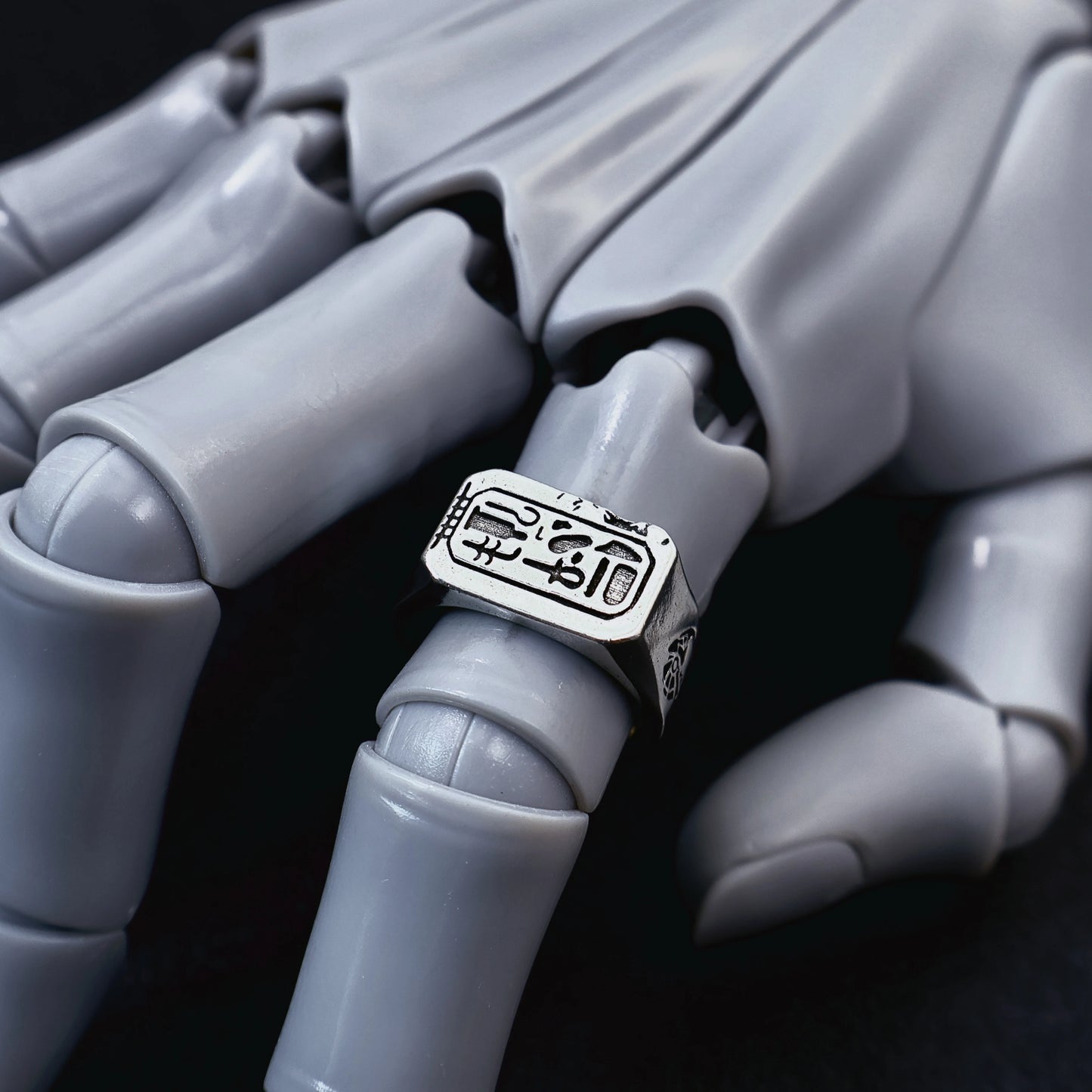 Retro “Immortality” Egyptian Myth Adjustable Open Ring