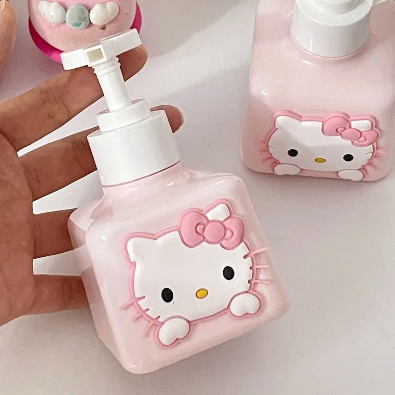 Hello Kitty Inspired Kawaii Squeeze Bottles (Leakproof Travel Toiletry Containers)