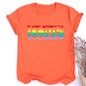 LOVE Pattern Print Girls Rainbow T-shirt Women Tee Shirt LGBT Pride Month T-shirt Love Wins Graphic Tee Summer Women Clothes