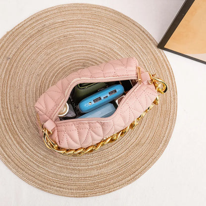 Women's Fashion Chain Embroidered Shoulder Bag
