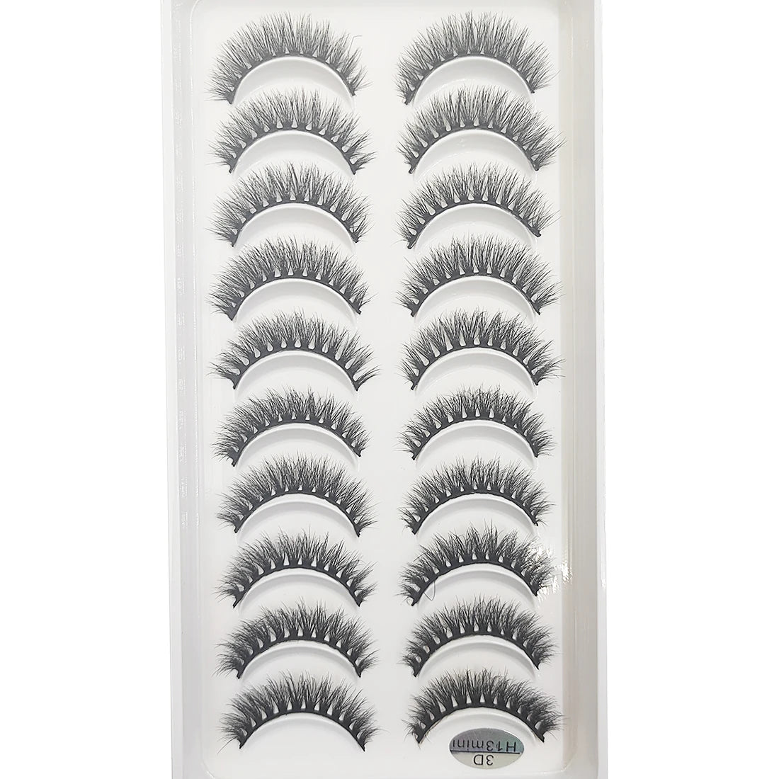 10 Pairs of Natural 3D Mink Lashes