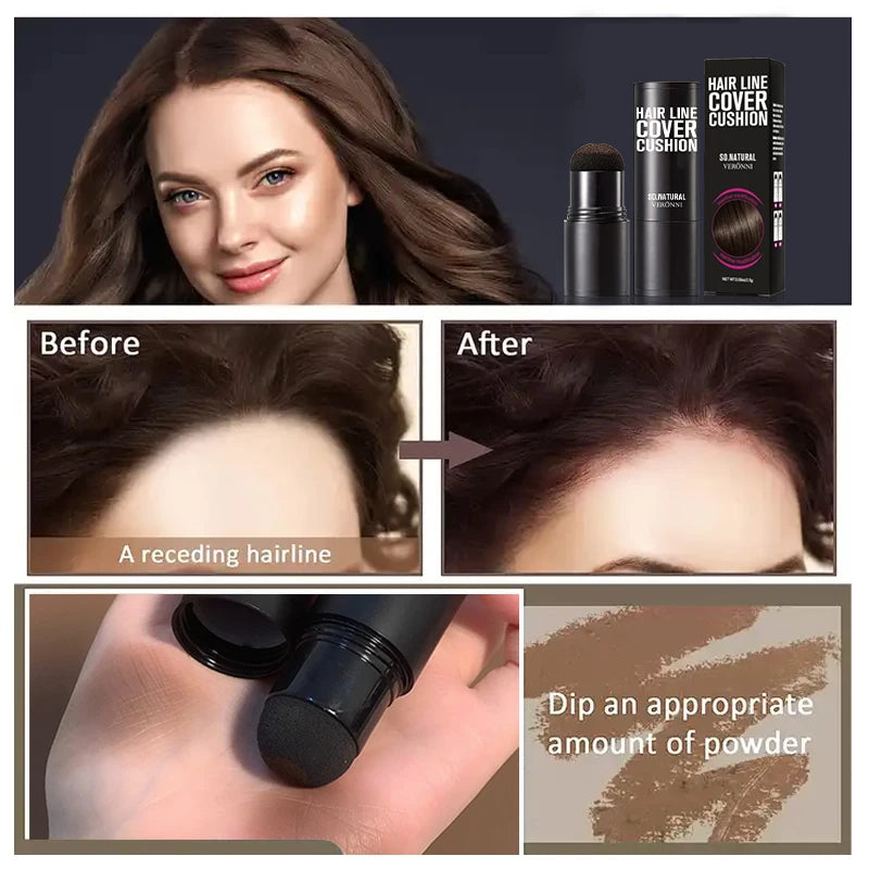 Instant Hairline Powder – Root Concealer for Hair, Brows & Beard with Long‑Lasting, Sweat‑Resistant Coverage