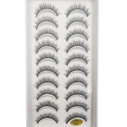 10 Pairs of Natural 3D Mink Lashes