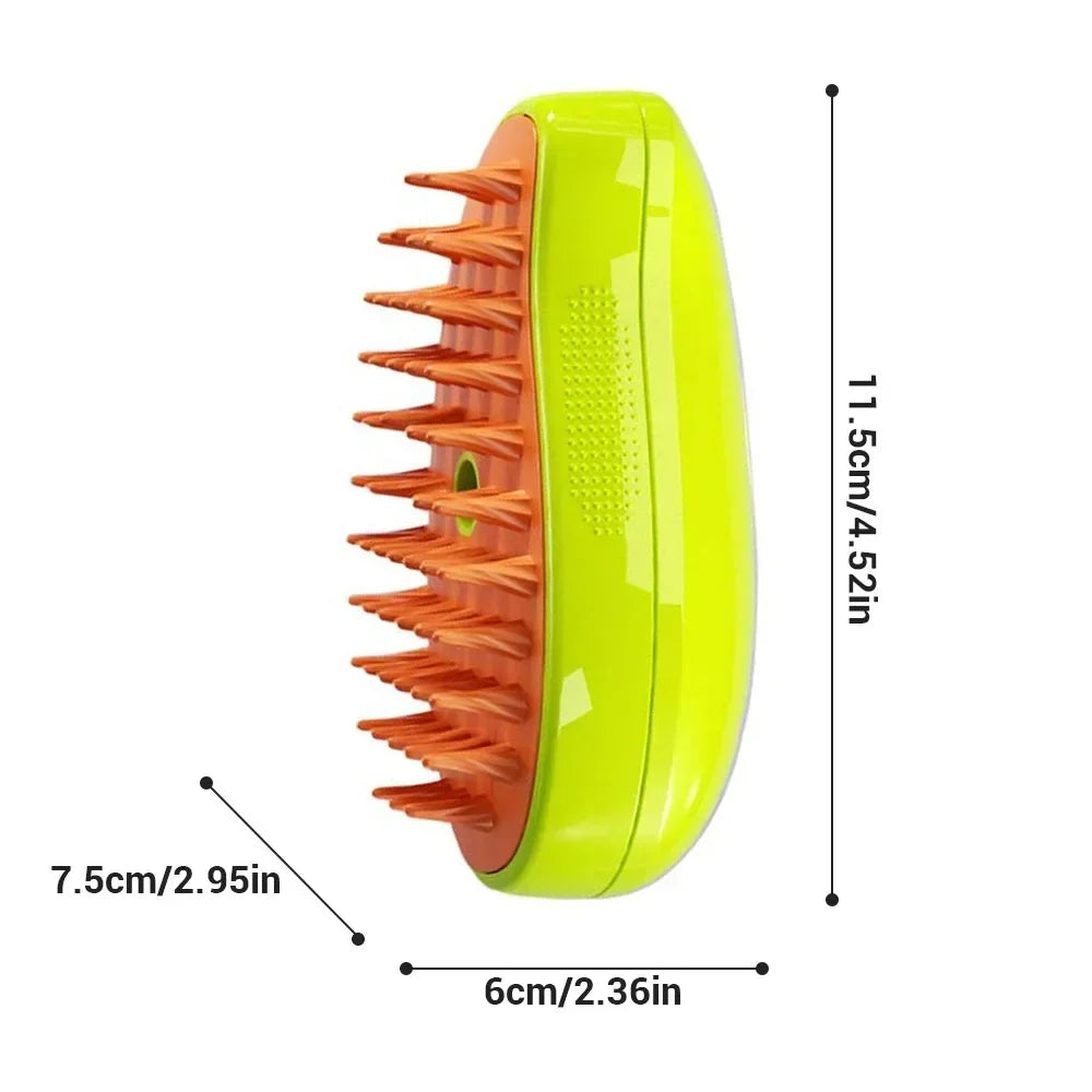 3 in 1 Pet Grooming Steam Brush Sprayer Massage Comb- Cat/Dog
