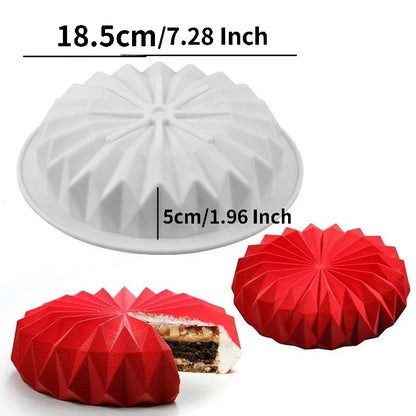 Silicone Mousse Cake Mold  Round Cake Pan Chocolate Biscuit  Reusable Handmade Candy Jelly Pudding Mold Kitchen Baking Tools