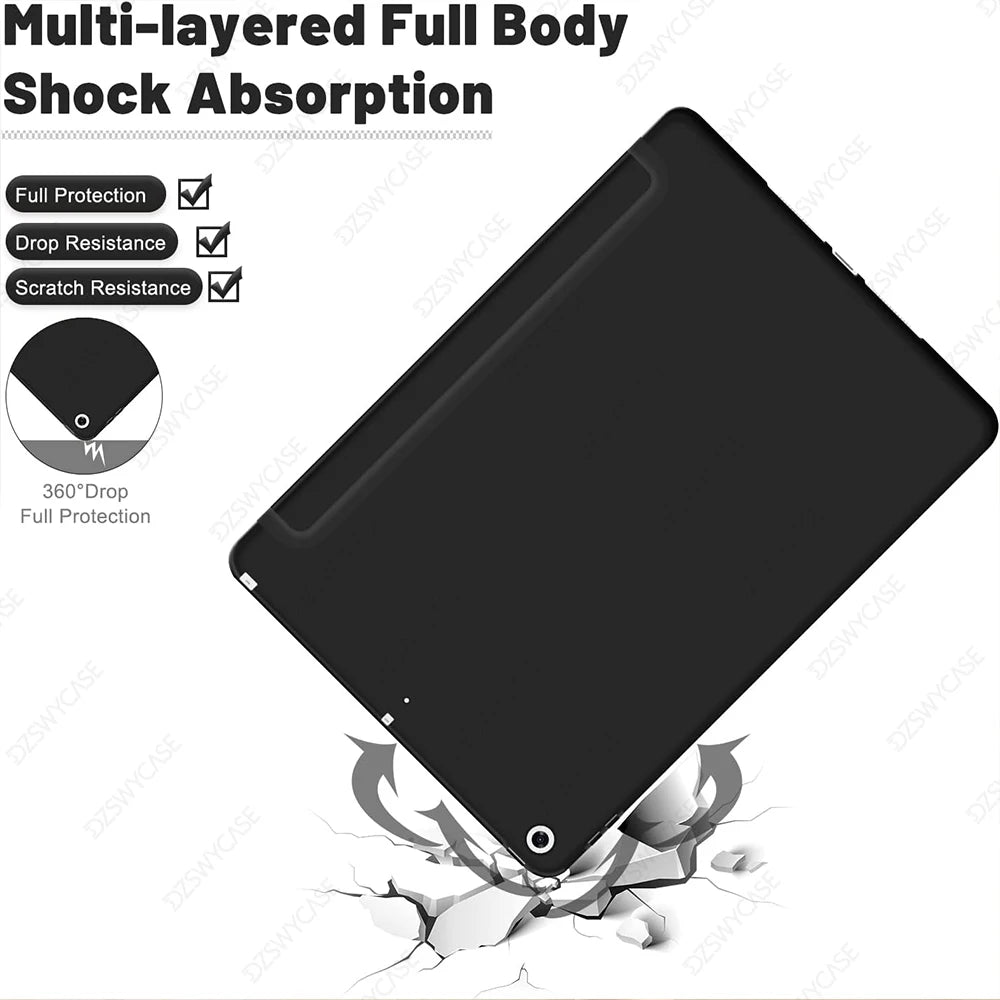 iPad 10.2 Slim Silicone Smart Case (7th–9th Gen)