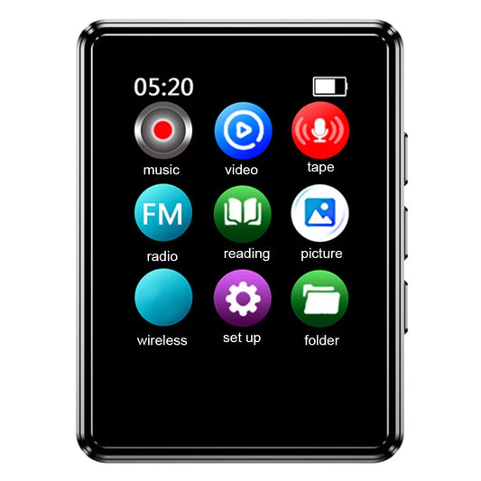 Bluetooth MP3/MP4 Digital Audio Player (FM Radio, 1.77" Screen, 128GB)