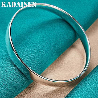 925 Sterling Silver 10mm Smooth Round Bangle – Women’s Wedding & Fashion Jewelry