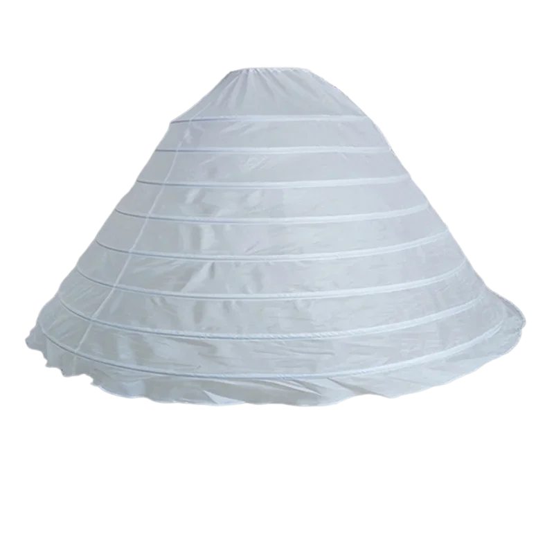 White 8‑Hoop Super Puffy Petticoat (Floor‑Length Ballgown Underskirt) Product Overview