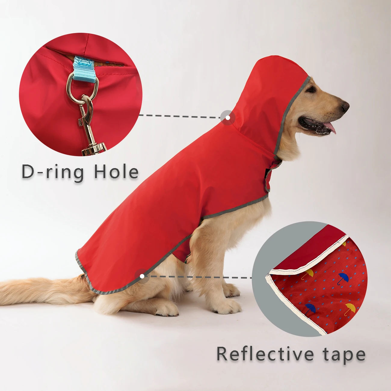 Stylish Double-Layer Raincoat with Two-Way Wear!