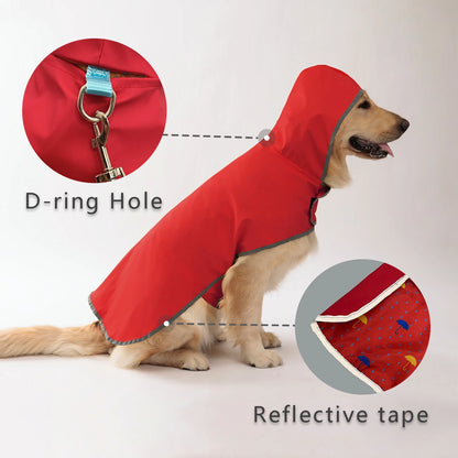 Stylish Double-Layer Raincoat with Two-Way Wear!