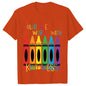 Color The World with Kindness T Shirt for Women Clothing Back To School Tops Teachers' Day Gift Harajuku Short Sleeve Tees