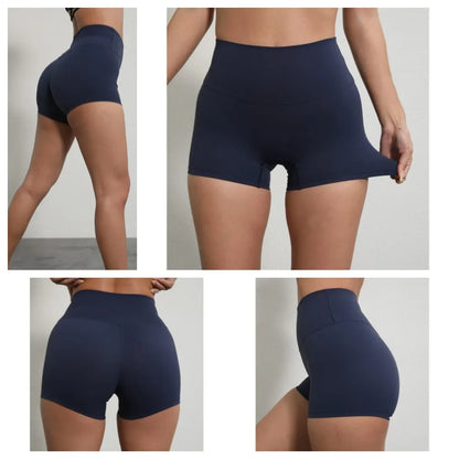Women’s High‑Waist Sports Shorts (Slim Fit, Butt‑Lift, Yoga &amp; Gym)