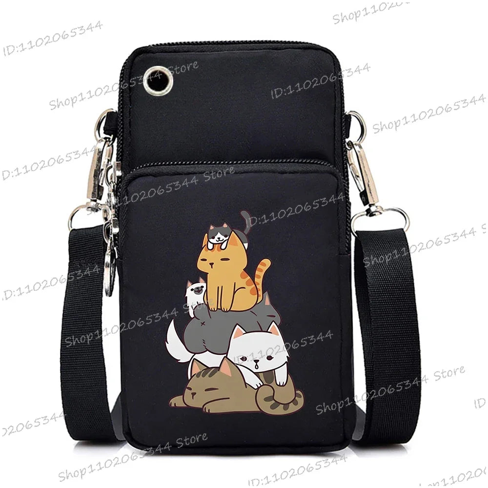 “Just A Girl Who Loves Cats” Mini Phone Crossbody Bag