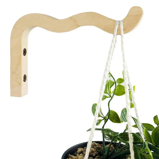 Natural Wood Wall Plant Hangers Wood Plant Hanger Plant Hangers  Hanging Flower Pot Hook for Wall Plant  Flower Baskets Lanterns