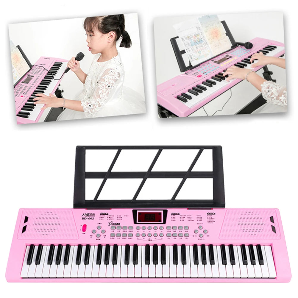 61‑Key USB Digital Keyboard Piano – Portable Children’s Electronic Organ & Musical Toy