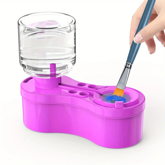 New Automatic Paint Brush Cleaner Machine with Drain Button