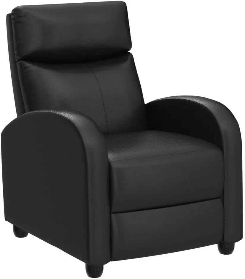 Black PU Leather Massage Recliner