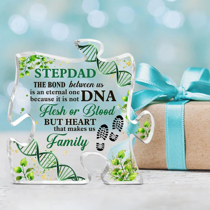StepDad Gifts from Daughter Son,Birthday Gifts for Father Bonus Dad, Gifts for Fathers Day Christmas, Clear Desk Decorative Sign