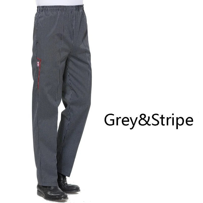 Chef Pants for Men Women Black White Stripes Slim Fit Restaurant Waiter Cook  Uniform Kitchen Trousers Elegant Bride & Groom Wedding Cake Topper with Veil 4.3" - Anniversary, Bridal Shower, Engagement Party Decoration