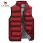 Embroidered CAMEL High-end Cotton Vest Jacket, Men's Autumn and Winter Hot Selling Fashion Casual Comfortable Sleeveless Jacket
