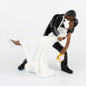 Humorous Wedding Couple Cake Figurine